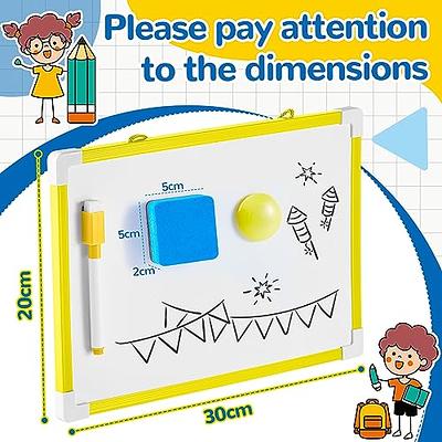 Colarr 20 Set Small Magnetic Dry Erase Whiteboard for Kids Wall Hanging 8''  x 12'' Double Side Dry Erase Board for School Classroom Educational