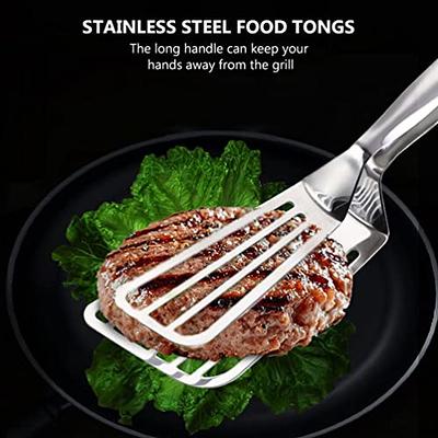 1 PCS Fish Spatula, Stainless Steel Spatula Tongs for Cooking,Fish Gripper  Handy Pizza Clip Slotted Double Spatula Grill Tongs Kitchen Gadgets, Silver  - Yahoo Shopping
