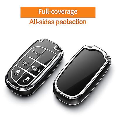 for Jeep Key Fob Cover ,Soft TPU 360 Degree Protection for Grand Cherokee  Renegade Chrysler Dodge RAM Journey Dart Fiat Durango Challenger Car Key  Shell Case - Yahoo Shopping