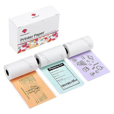 ASprink Self-Adhesive Thermal Sticker Paper,Mint Green/Lavender  Purple/Light Orange Printable Sticker Paper for M02/M02S/M02 Pro/M03/M04  Series Pocket Printer,50mm x 3.5m,Keep for 20 Years,3 Rolls - Yahoo Shopping