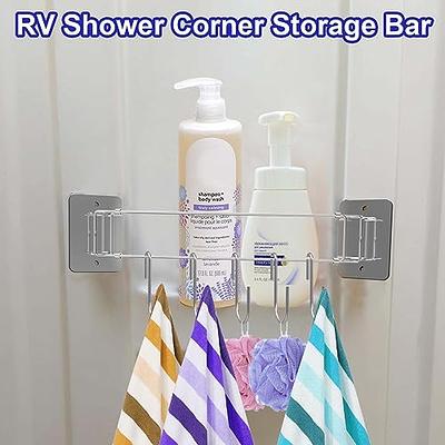 RV Bathroom Shower Corner Storage Bar Stainless Steel Rod For 7