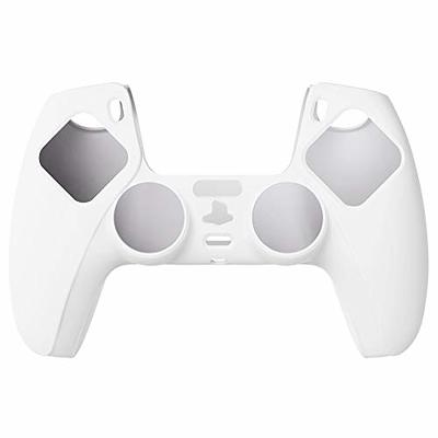 PlayVital Samurai Edition White Anti-Slip Controller Grip Silicone