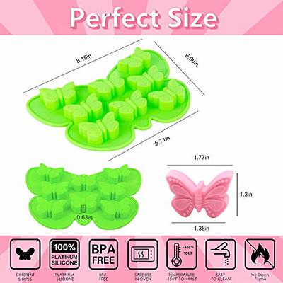 Butterfly Ice Cube Tray (2 pcs) Craft Ice Cube Molds Butterfly Molds  Silicone Ice Cube Tray Shapes Butterfly Molds for Chocolate Cute Ice Cube  Tray