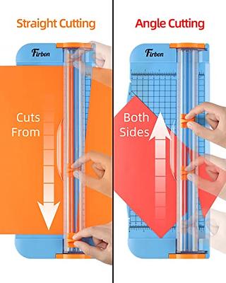 Portable Precision Paper Guillotine Photo Cutter Photo Coupon Lamined Paper Craft Office - Blue, Size: 110 cm