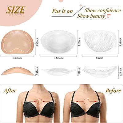 Clear Silicone Bra Inserts Breast Enhancers Small Chest Push-up