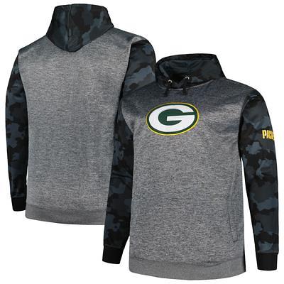 Men's Fanatics Branded Heathered Gray Green Bay Packers Big & Tall Practice Long  Sleeve T-Shirt 