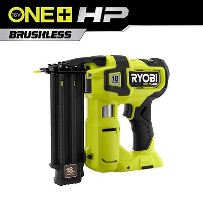 Ryobi P321K1N One+ 18V 18-Gauge Cordless Airstrike Brad Nailer with 4.0 Ah Battery and Charger