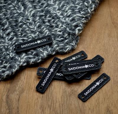 Leather labels for crochet, labels for knitting, custom leather