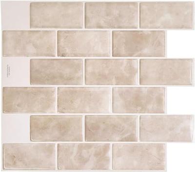 SMART TILES Peel and Stick Backsplash - Sheets of 10.95 x 9.70