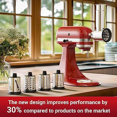 Gvode Meat Grinder & Slicer Attachment Set, 2-in-1 for KitchenAid Stand  Mixer 