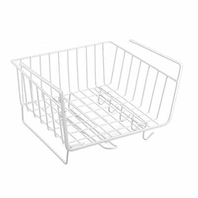 Under Shelf Storage Basket,Casewin 2-Pack Under Shelf Hanging Metal Wire  Storage Basket Organizer for Kitchen, Office, Pantry, Bathroom, Cabinet