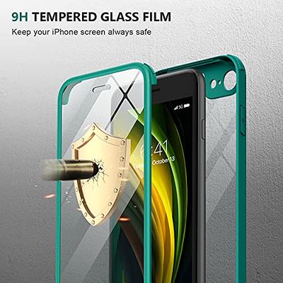iPhone SE 2022 & 2020 Case, iPhone 8 Case [Built-in Glass Screen