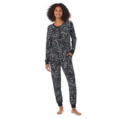 Women's Cuddl Duds Henley Pajama Top and Banded Bottom Pajama