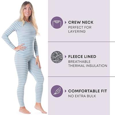 Rocky Thermal Underwear For Girls (Long Johns Thermals Set) Shirt & Pants,  Base Layer w/Leggings/Bottoms Ski/Extreme Cold (Lavender - Large)