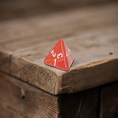 4-Sided Opaque Dice (d4) - Red