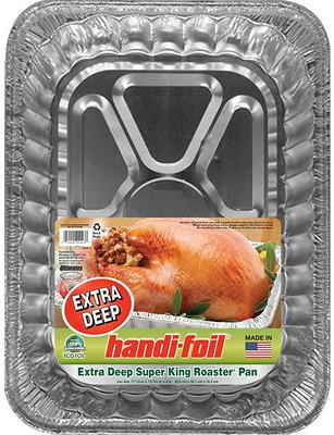 Handi-Foil Rectangular King Roaster with Handles - Shop Bakeware