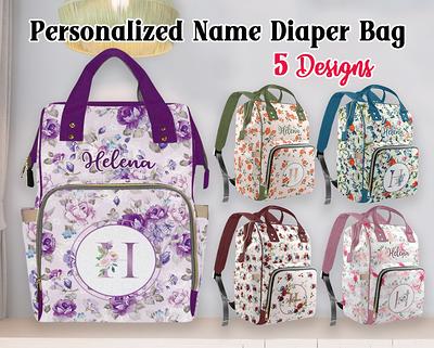 NEW Monogrammed Diaper Backpack Personalized Diaper Bag 