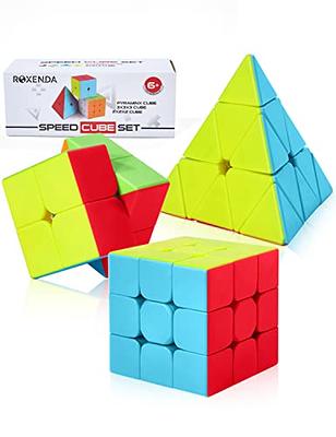 SUN-WAY Speed Cube Set of 2x2 3x3 Cylinder Trihedron Pyramid and Magic Ball  Cubes Magic