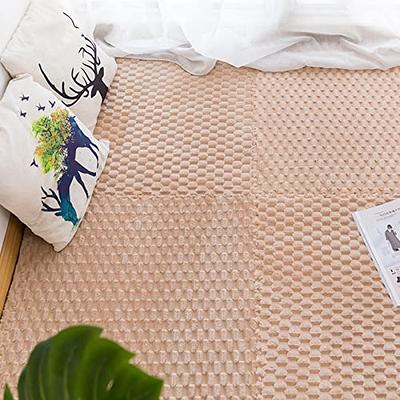 EVA Foam Floor Mat Fluffy Plush Carpet Tiles Interlocking Soft Puzzle Rug  for Home Bedroom Yoga Room Gym Game