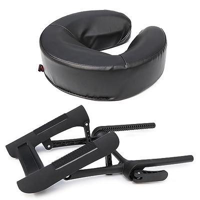 Master Massage Massage Patented Memory Foam Ergonomicdream Face Cushion Pillow Headrest, Black