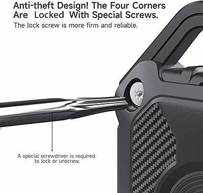 Waterproof AirTag Secure Holder with Wire Cable, Protective Airtag Case  Hidden, AirTag Keychain Accessory for Apple Air Tags, Apple Airtag Lock for