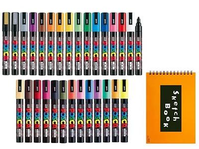 FUMILE Acrylic Paint Pens, 60 Colors Paint Marker Pen Set include