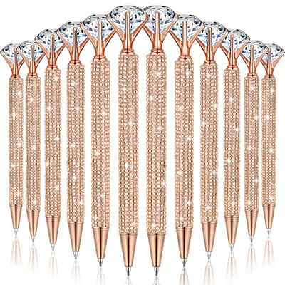 Maydahui 24PCS Big Diamond Ballpoint Pens Colorful Crystal Quicksand Pen  Retractable Bling Rhinestones Metal Pen Black Ink for School Party Home -  Yahoo Shopping