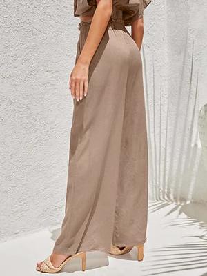 Palazzo Pants for Women High Waist High Waisted Wide Leg Pants Wide Leg Bow  Knot Pants Work Pants High Waisted Pants Bow Knot Pants Womens Wide Leg