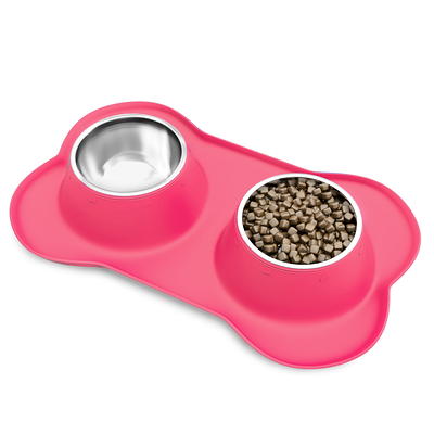 Little Giant 416-oz Stainless Steel Dog Water Bowl (2 Bowls) in the Food & Water  Bowls department at