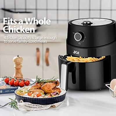 JKM Air Fryer 4.7 Quart, mechanical Air Fryer Oven, Adjustable