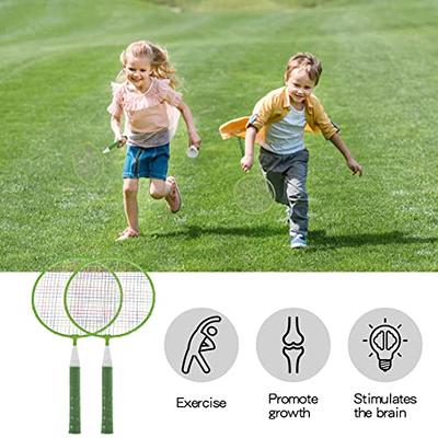 Badminton Set,2 Player Badminton Rackets Carbon Fiber Badminton Racquet  with 3 Shuttlecocks and 1 Carrying Bag,Badminton Backyard Games for