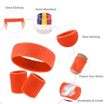 Athletic Cotton Terry Cloth Sweatband For Sports - Brilliant