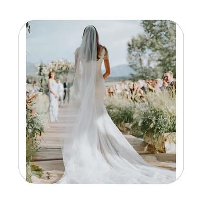 Wedding Veil Long, Tulle Bride Veils, Tulle Bridal Veil, Voile Marriage