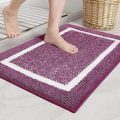 Color&Geometry Long Bathroom Rugs Runner - Upgrade Your Bathroom with Soft  Plush Light Brown Microfiber Bath Mat - Non Slip, Absorbent, Washable