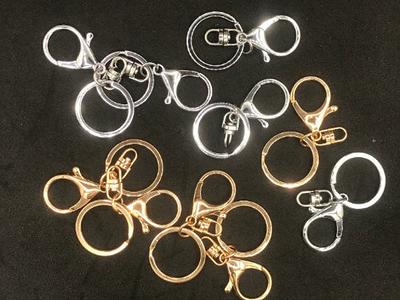 5 Pieces Gold Or Bright Silver Alloy Key Chain, Lobster Claw