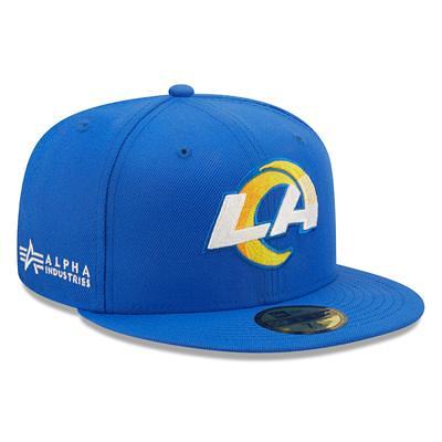 Men's New Era Royal Los Angeles Rams 2022 Sideline 9FIFTY Ink Dye Snapback  Hat