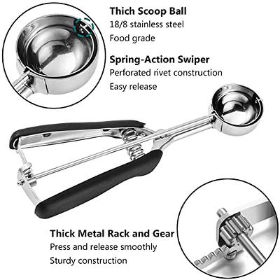 Professional 18/8 Stainless Steel Medium Cookie Scoop, Size 40