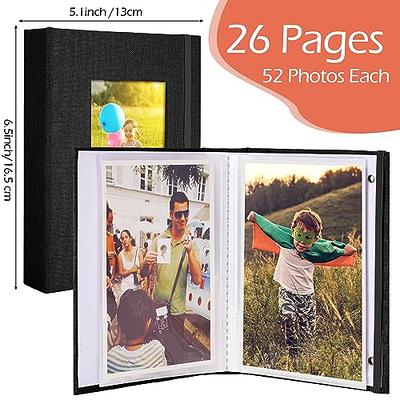  Small Photo Album 5x7 Holds 72 Photos 2 Pack, Photo