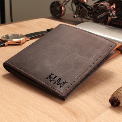 Mens Personalized Trifold Wallet