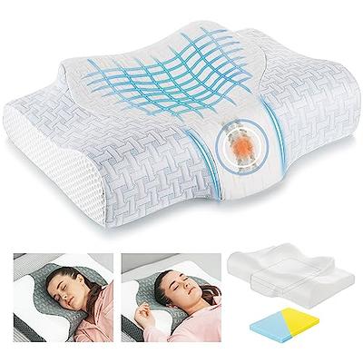 iHealthComfort Gel&Memory Foam Lumbar Support Pillow Back Cushion