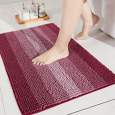 MIULEE Non Slip Shaggy Bathroom Rugs Extra Thick Soft Bath Mats Plush