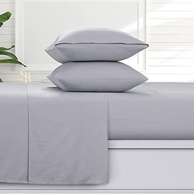  Tribeca Living Queen Bed Sheet Set, Soft Cotton Sateen