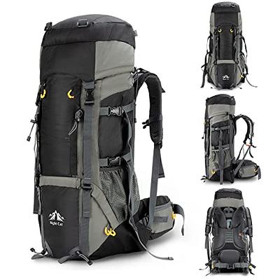 WintMing 75L Hiking Backpack with Rain Cover Waterproof Camping