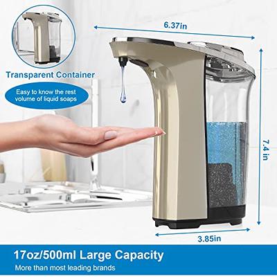 Automatic Soap Dispenser, Touchless Dish Soap Dispenser 17oz/500ml