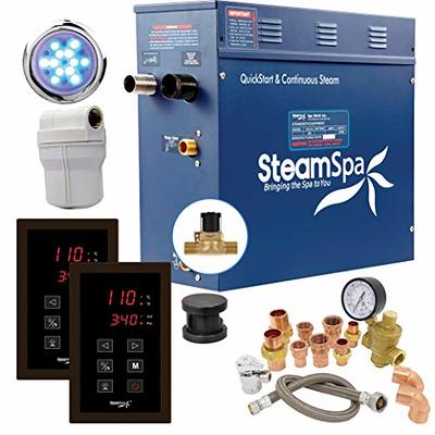 SteamSpa Oasis 4.5 KW QuickStart Acu-Steam Bath Generator Package in Oil Rubbed Bronze