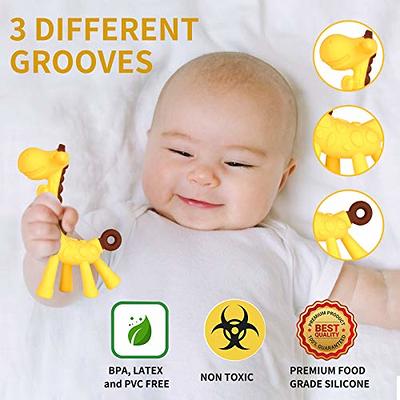 Baby Teething Toys for Newborn Infants (6-Pack) Freezer Safe Infant and  Toddler Silicone Teethers Soothe Babies Gums, Perfect Baby Gift