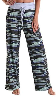 Buy Womens Wide Leg Yoga Pants Plus Size Drawstring Pajama Pants