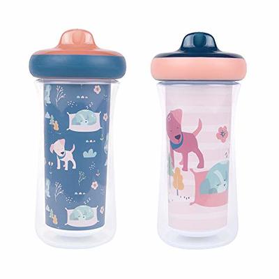 Piifur Weighted Straw Sippy Cup with Strap, Spill Proof Sippy Cups for Baby  2 Year Old, Trainer Cup for Toddlers, 10oz/300ml, Blue