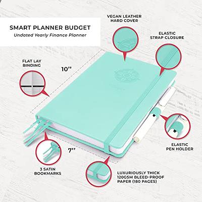 Budget Planner & Monthly Bill Organizer with 12 Envelopes and Pockets.  Expense Tracker Notebook and Financial Planner Budget Book to Control Your