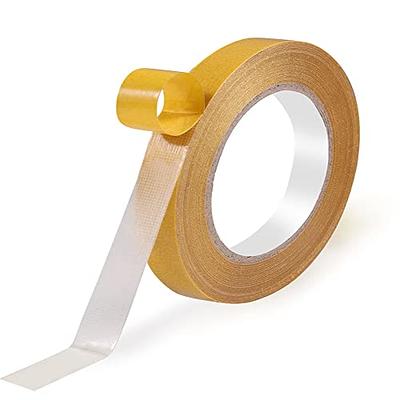 COUMENO Fabric Tape Double Sided, 1 X66FT,Double Clear Tape,Durable Duct  Tape，Super Sticky Clear Tape,Easy to Remove Without Residue, for Wall